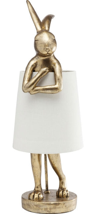 Kare Design Animal Rabbit Tafellamp 68 Cm - Goudkleurig