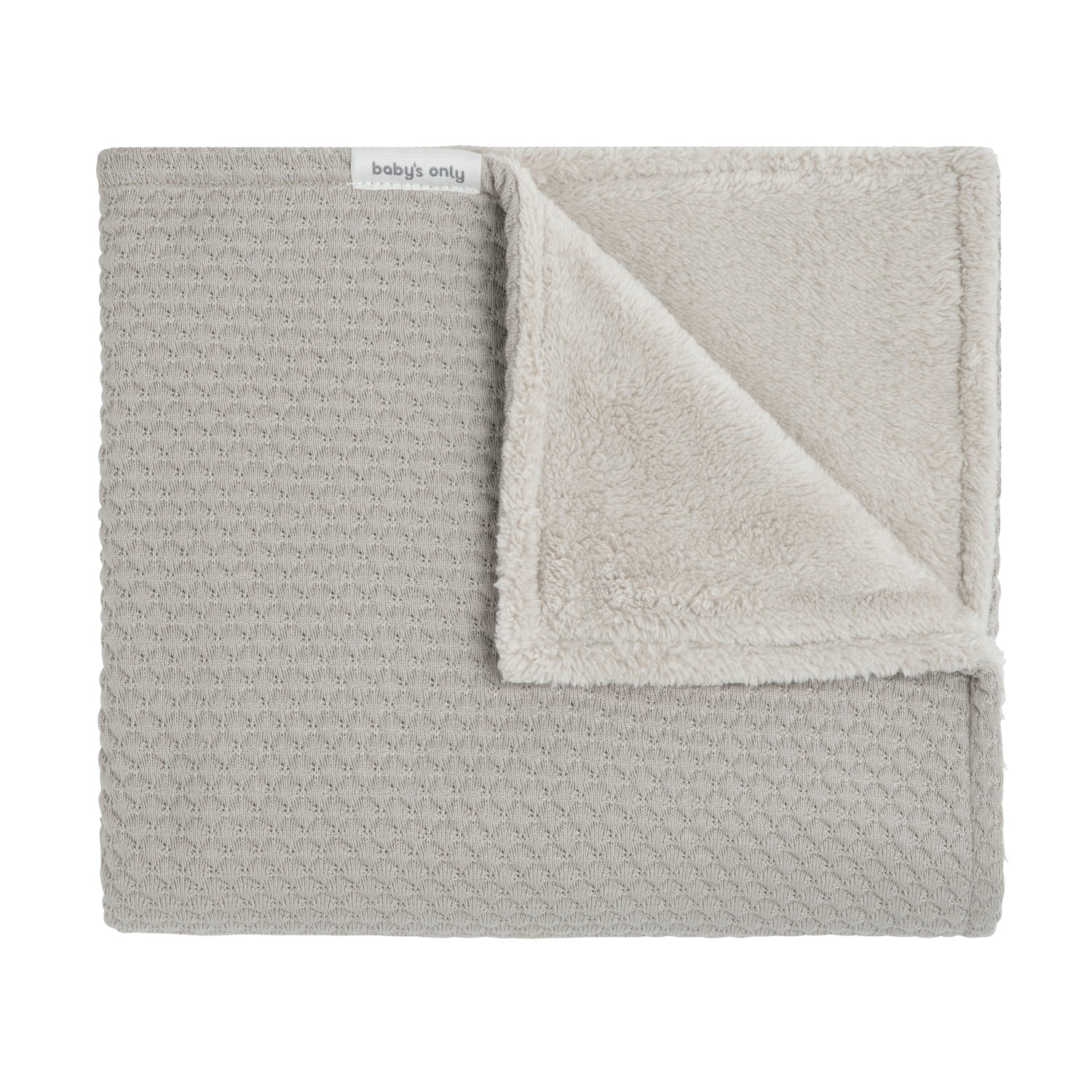 Baby's Only Wiegdeken teddy Sky - Urban Taupe - 70x95 cm
