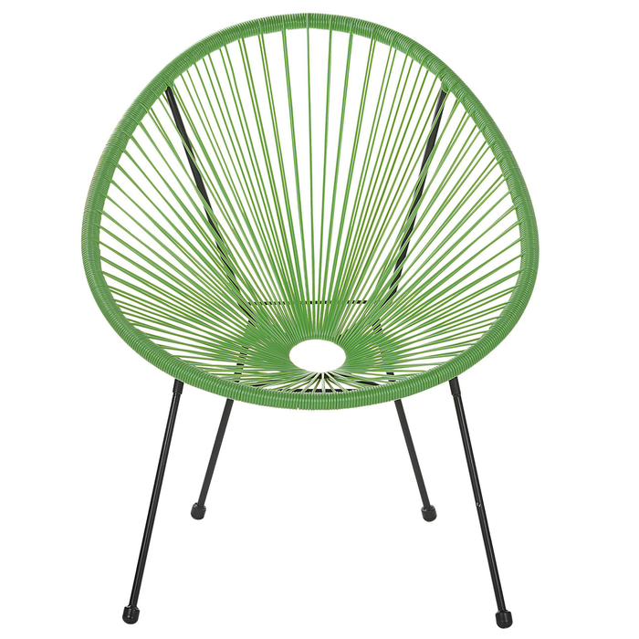 Beliani - ACAPULCO II - Bistroset voor 2 - Groen - PE rotan