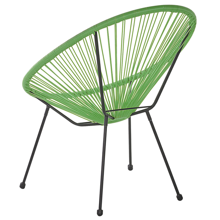 Beliani - ACAPULCO II - Bistroset voor 2 - Groen - PE rotan