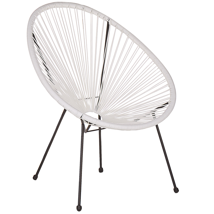 Beliani - ACAPULCO II - Bistroset voor 2 - Wit - PE rotan