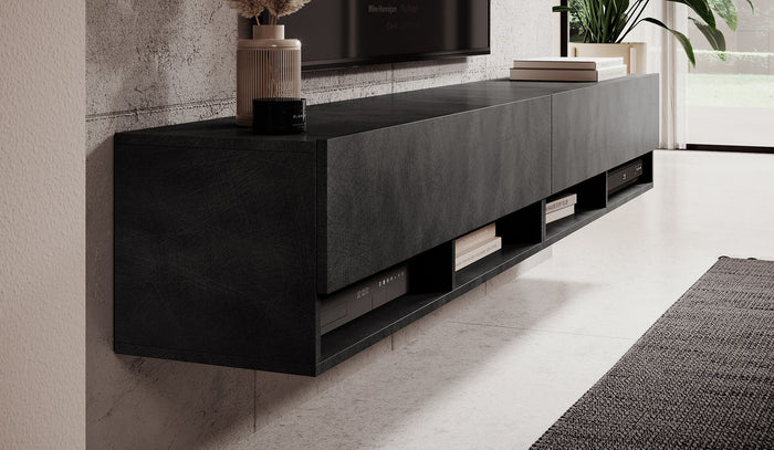 Meubella TV-Meubel Asino - Grijs - 200 cm