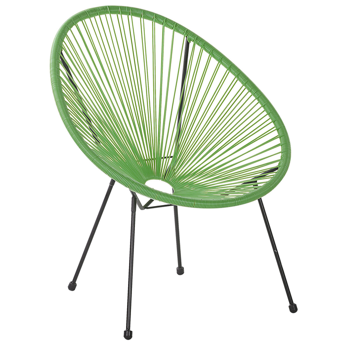 Beliani - ACAPULCO II - Bistroset voor 2 - Groen - PE rotan