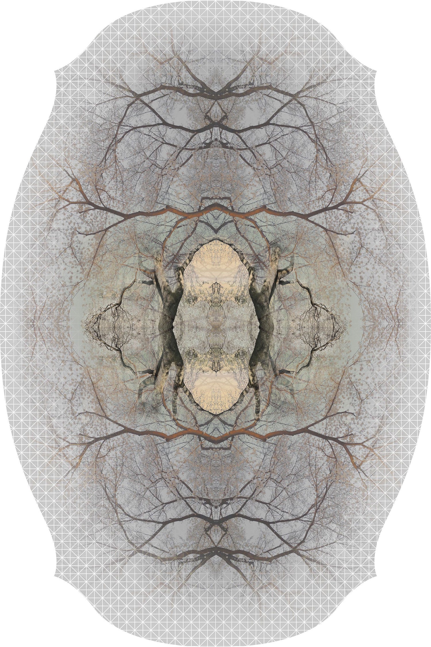 Moooi Carpets Diamond Tree vloerkleed 267x400 polyamide grijs