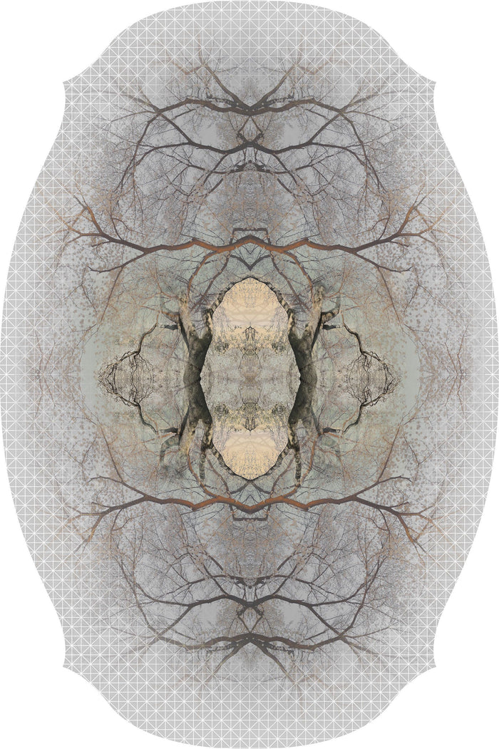 Moooi Carpets Diamond Tree vloerkleed 267x400 polyamide grijs