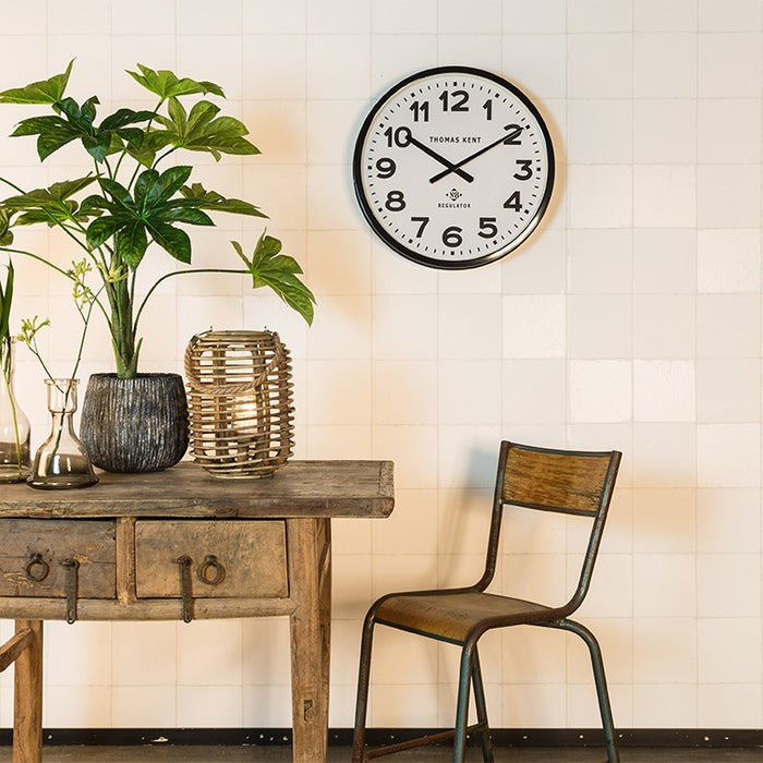 Thomas Kent Klok ro Regulator Ø54CM Wit|Zwart