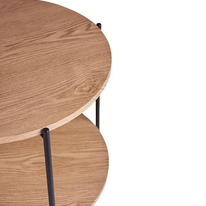 Lisomme Lina Ronde Houten Salontafel Ø 55 cm - Naturel