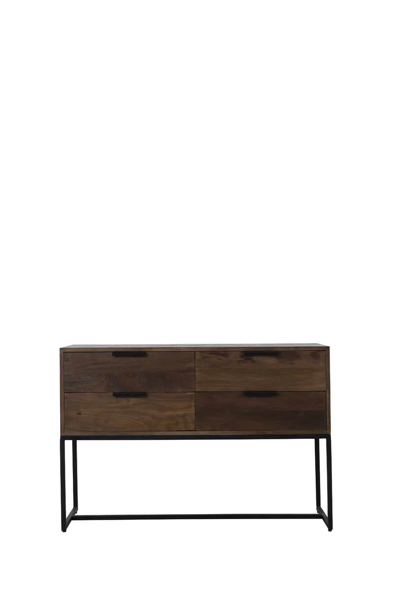 Light&living Side table 120x40x80 cm MEAVE hout mat donker bruin