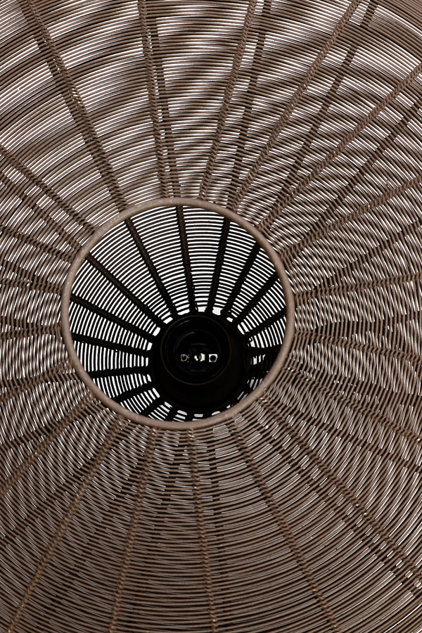 Light & Living Light&living Hanglamp Ø51x20 cm BAHOTO mat donker bruin