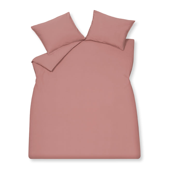 Vandyck Washed Cotton Dekbedovertrek 140 x 200/220 cm - Ash Rose