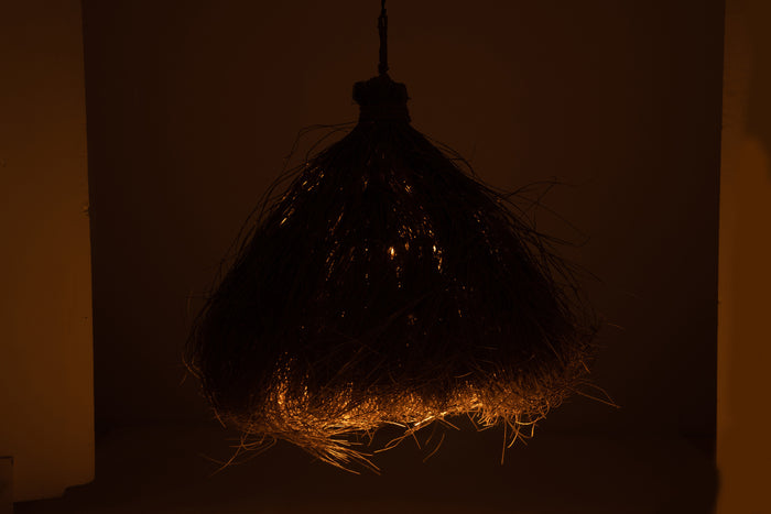 J-Line tafel Ying Hout - metaal - wit - set van 2