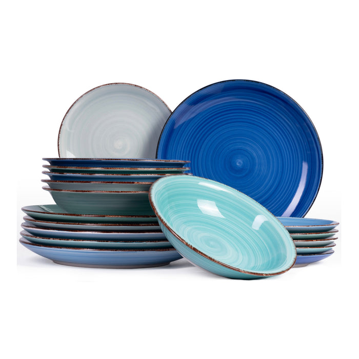 Studio Tavola Azur Serviesset 18-delig - Ocean Blue