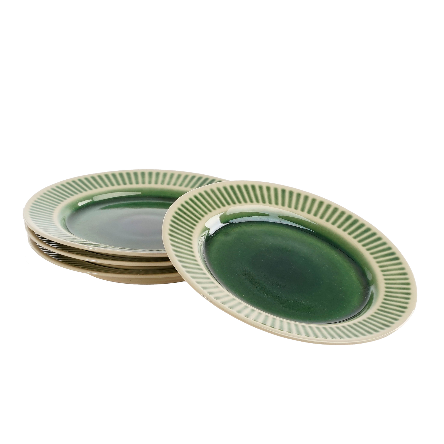 Mica Decorations Elice Ontbijtbord - Set van 4 - Ø21,5 cm - Keramiek