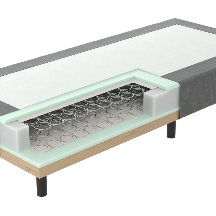 Mörgenn Losse boxspring Bonellvering Antraciet 90x200