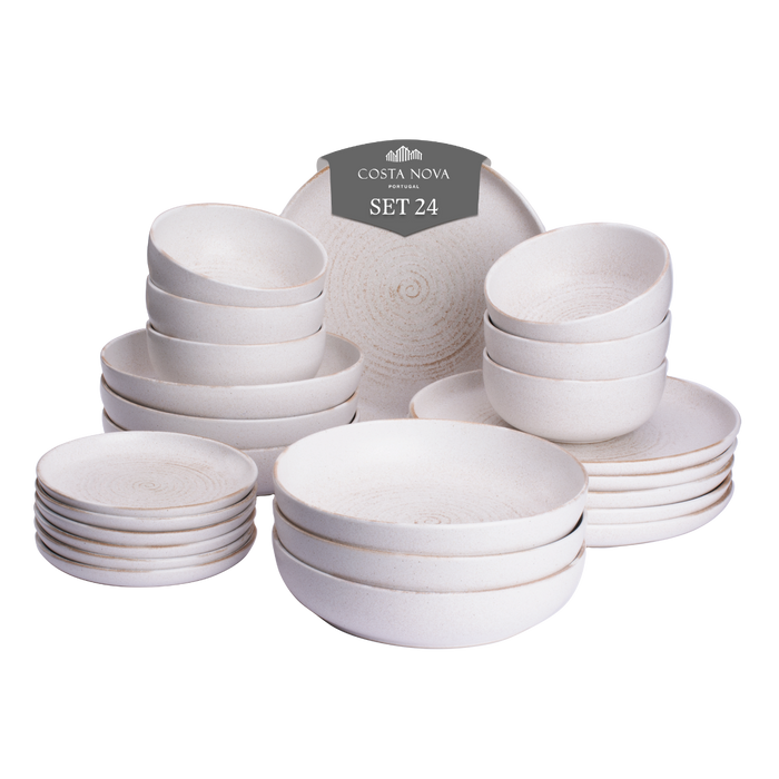 Costa Nova Vermont Serviesset 24-delig Wit
