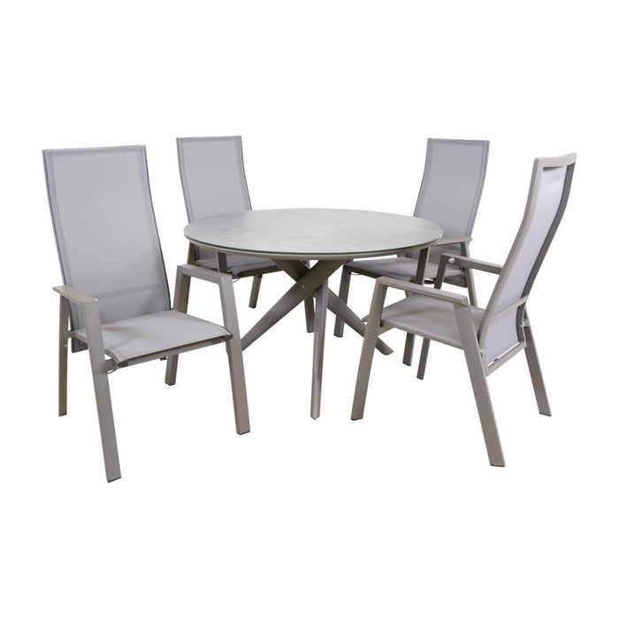 Lesli Living - Mojito tafel keramiek ø120cm - beige