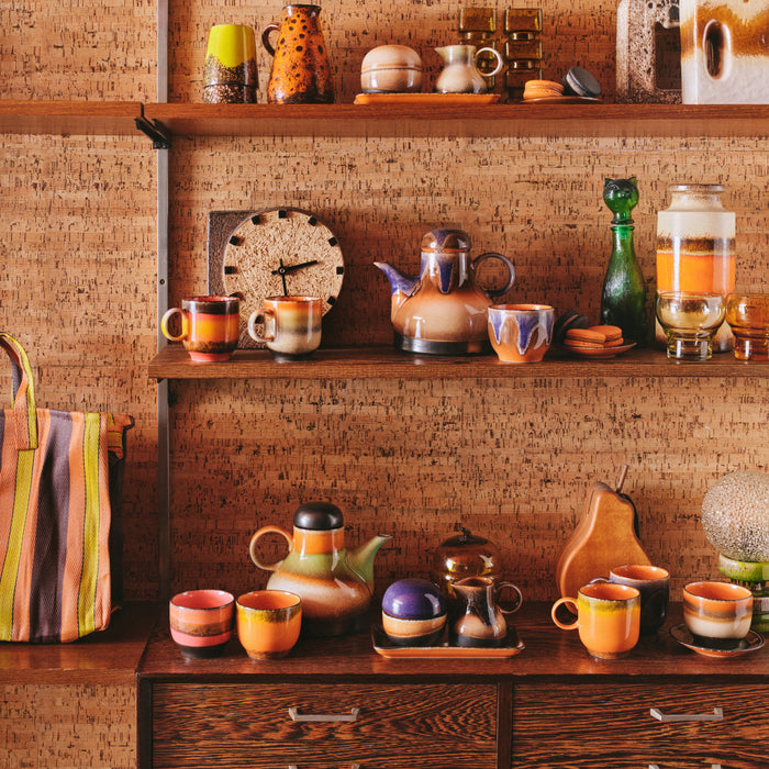 HKliving 70's Ceramics Schotels - Set van 4 - Roasts