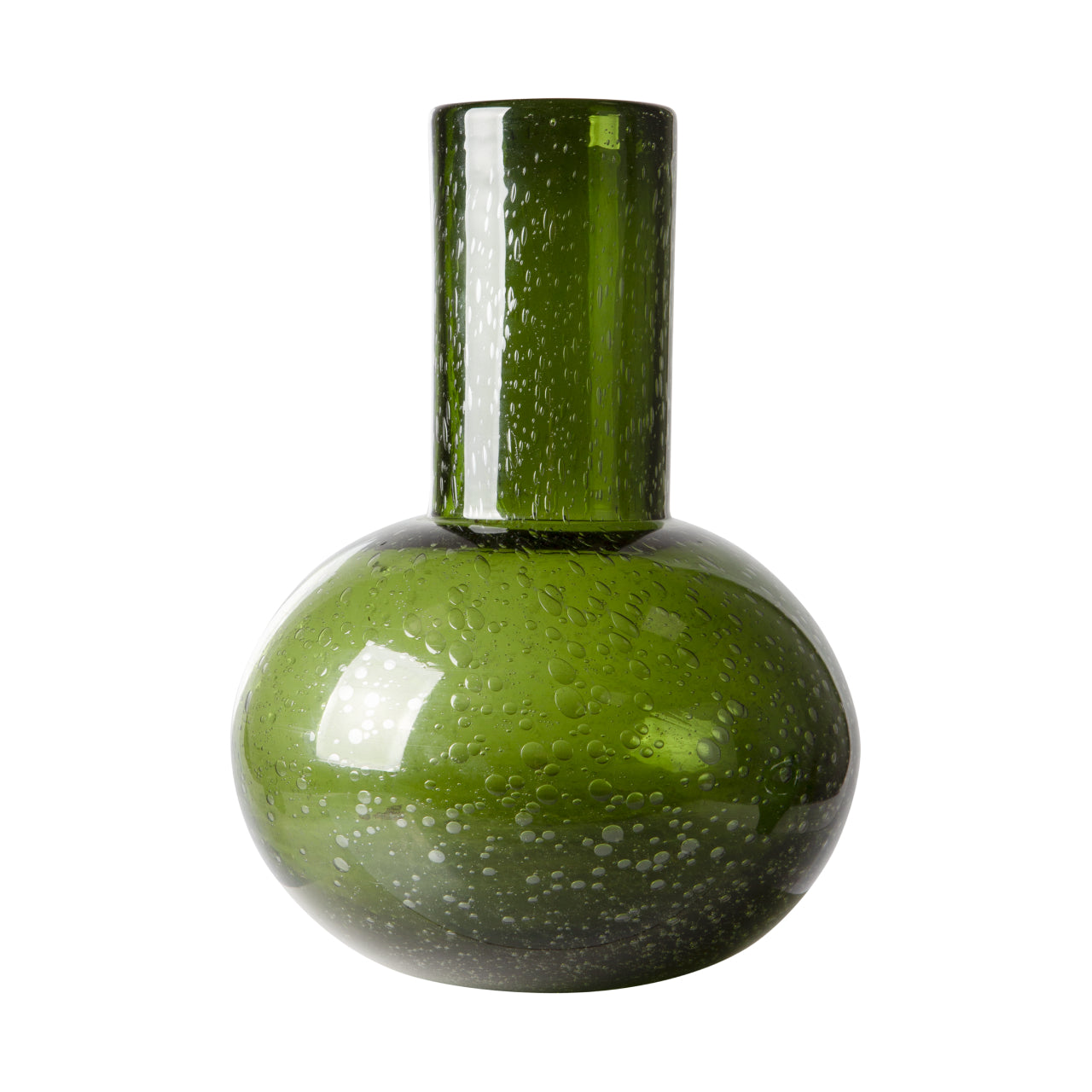 HKliving Glass Blown Vaas - Maat M - Jade