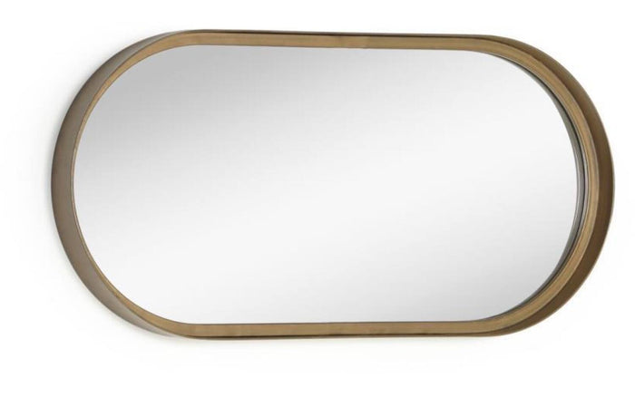 Kave Home - Wandspiegel Tiare van goudkleurig metaal 31 x 61,5 cm