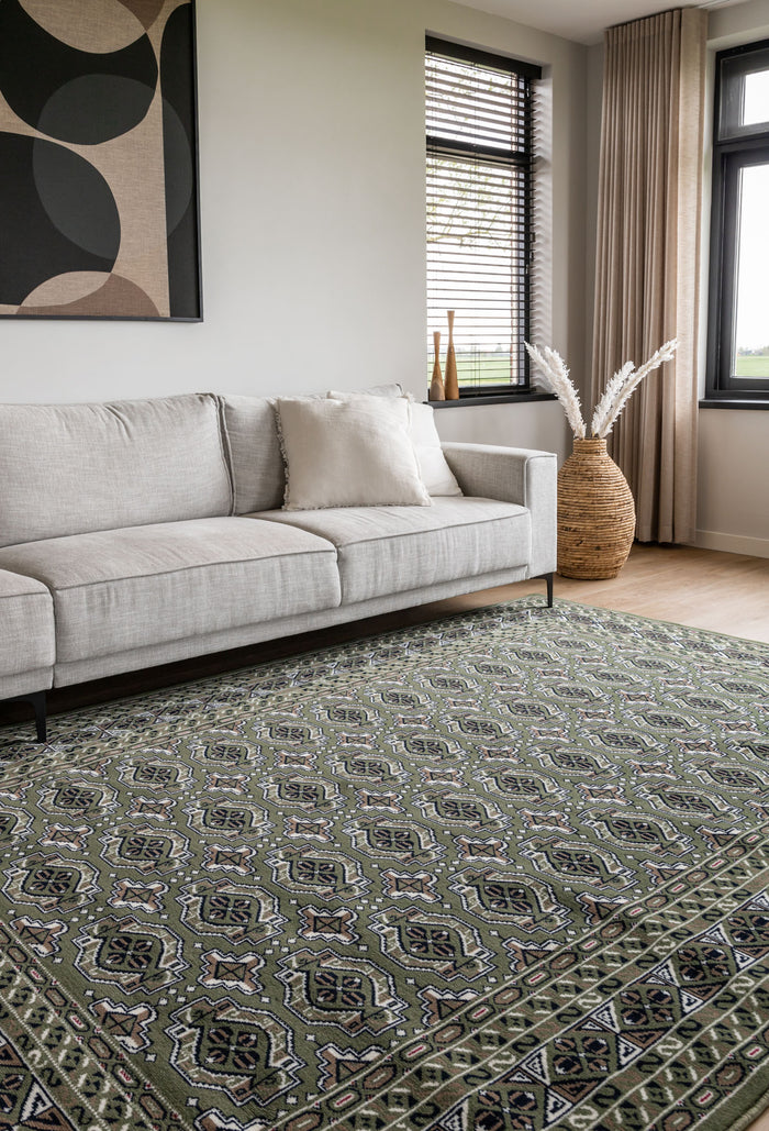 Interieur05 Vintage Vloerkleed Groen  Marad 80x150cm