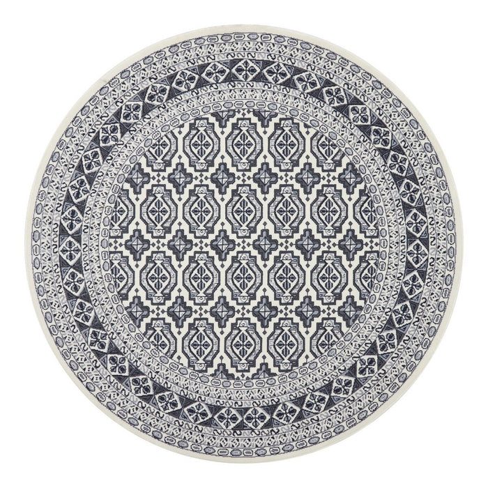 Interieur05 Vintage Vloerkleed Grijs Rond Marad 235cm