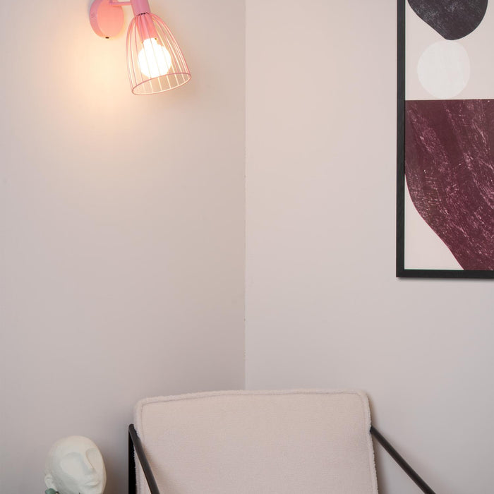Lucide MACARONS Wandlamp - Roze