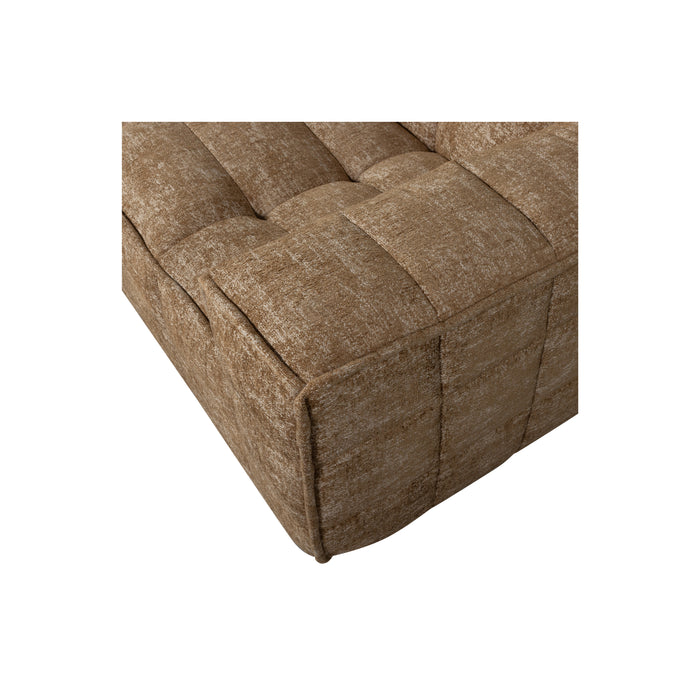 WOOOD Timor 4-Zits Bank - Polyester - Caramel Melange - 81x297x92