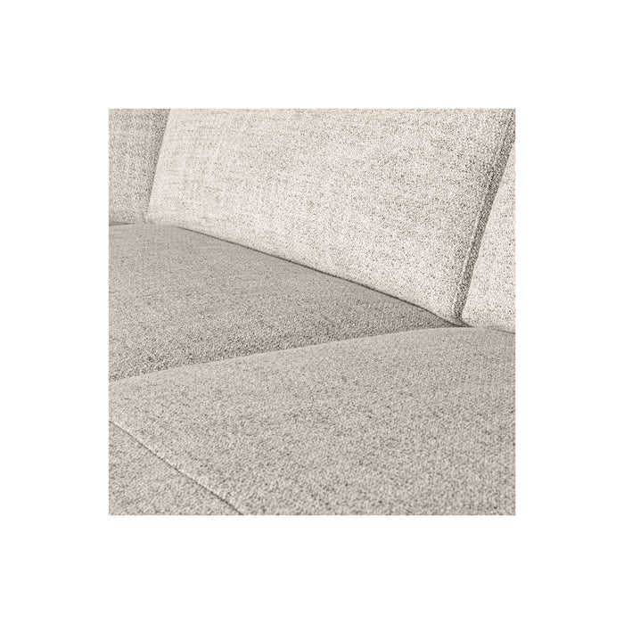 WOOOD Avelon U-Bank - Polyester - Naturel Melange - 78x315x205