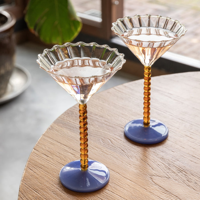 &k amsterdam Perle Coupe 2 st. - Amber