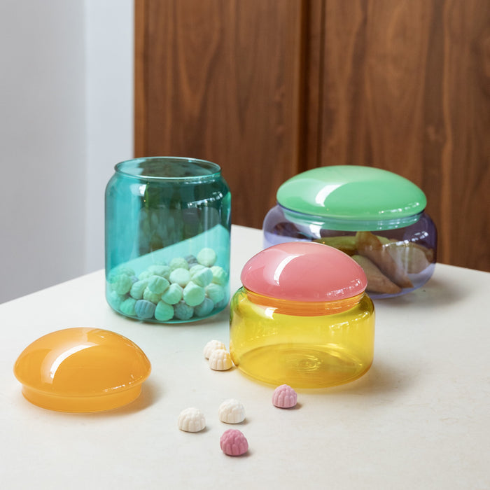 &k amsterdam Puffy Potje - Turquoise