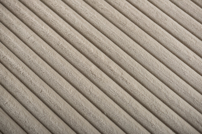 Giga Meubel - 3-Zitsbank Beige - 227x156x83cm - Ribstof - Bank Tillia