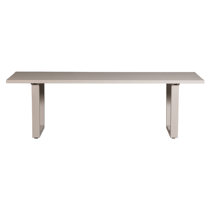 WOOOD Eettafel Bear - Aluminium - Zand - 75x240x87