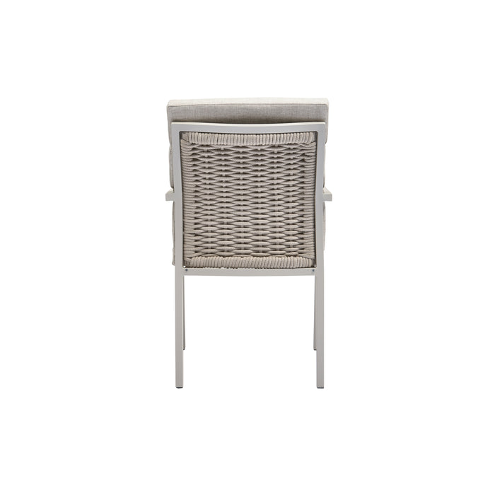 WOOOD Eetstoel North - Aluminium - Zand - 89x63x56