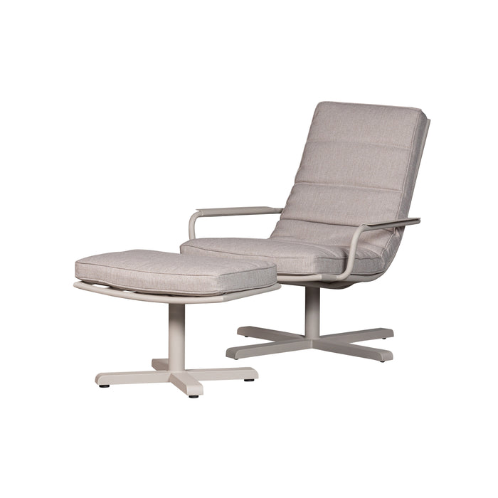 WOOOD Fauteuil Coosa - Aluminium - Zand - 92x83x93