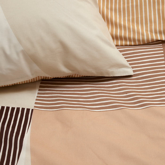 Cinderella Kyan - Dekbedovertrek - Flanel - 240x200|220 cm - Terra