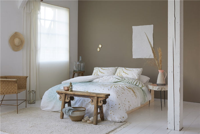 Walra - Dekbedovertrek Painted Nature - 200x220 - Groen | Goud