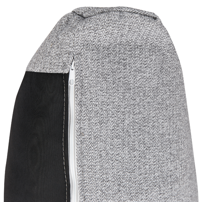 Beliani - NIVALA - Driezitsbank - Lichtgrijs - Polyester