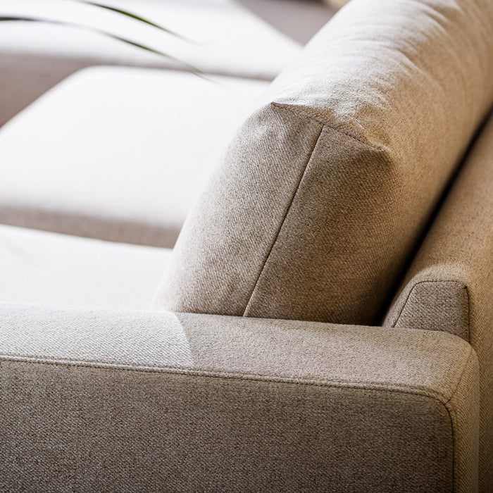 Lions Design Moulin Beige 3-zits Bank + Chaise Longue Rechts|Links