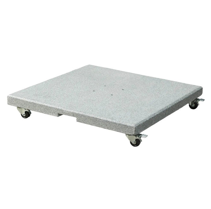 Platinum Salerno parasolvoet 90kg met zwenkwielen | graniet | grijs