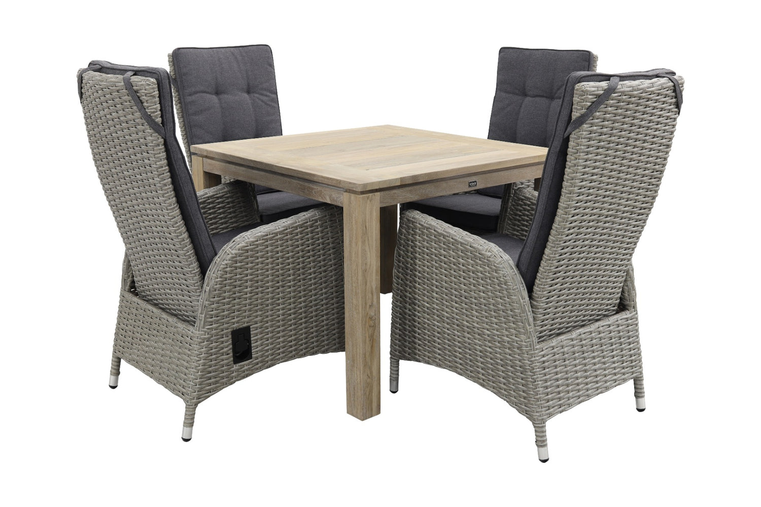 VDG Manhattan|Rome grey 100 cm. - tuinset 5-delig - verstelbaar