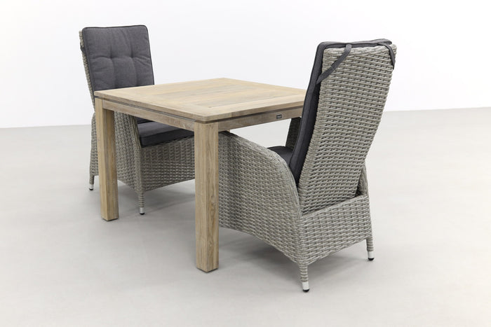 VDG Manhattan|Rome grey 100 cm. - tuinset 3-delig - verstelbaar