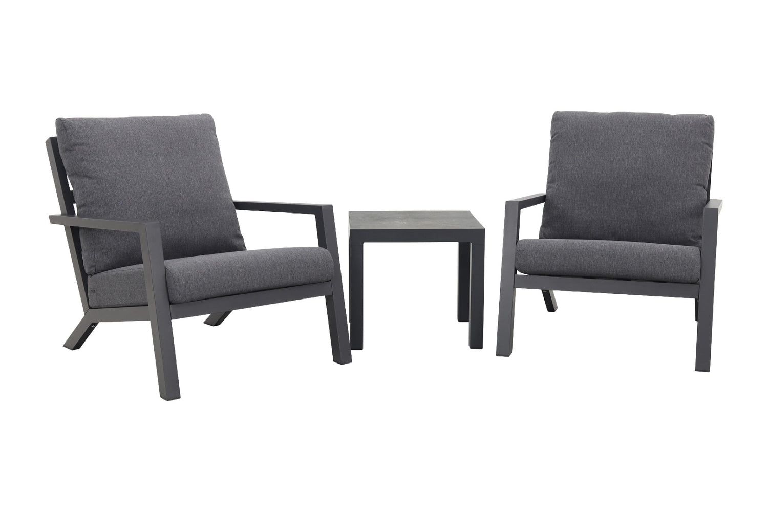 VDG Atlanta loungestoelen set + bijzettafel - 3-delig