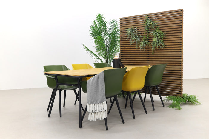Hartman Sophie Studio Green&Yellow|Bella 220x95 cm. - 7-delige tuinset
