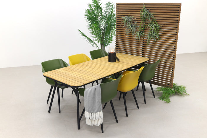 Hartman Sophie Studio Green&Yellow|Bella 220x95 cm. - 7-delige tuinset
