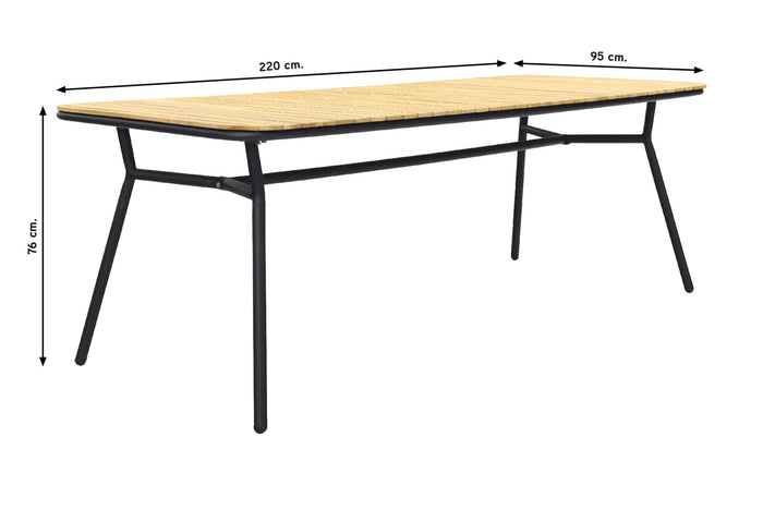 Hartman Sophie Studio Green&Yellow|Bella 220x95 cm. - 7-delige tuinset