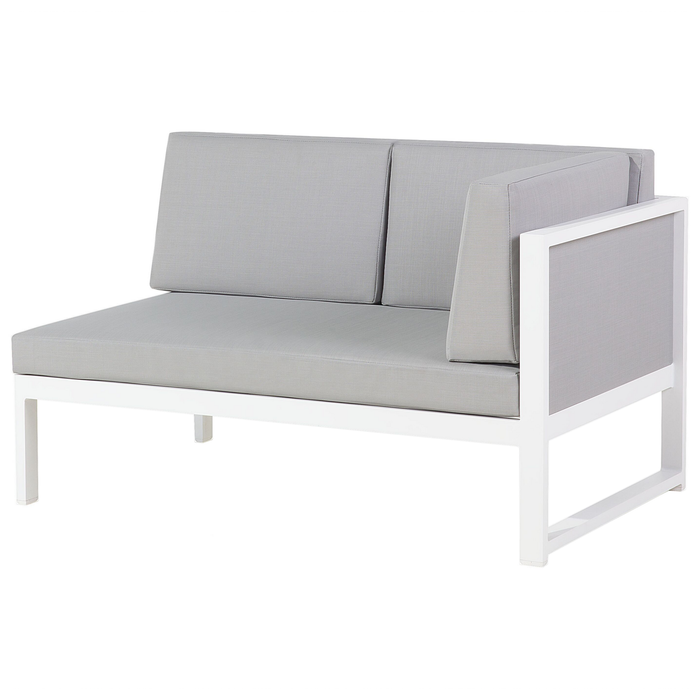 Beliani - CASTELLA - Loungeset voor 6 - Grijs - Aluminium