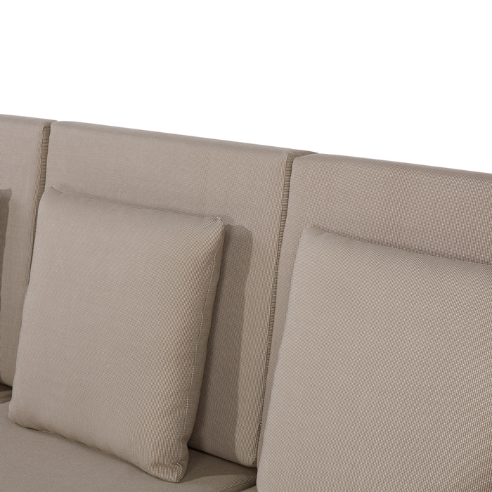 Beliani-PATAJA-Loungeset voor 7-Grijs-FSC® gecertificeerd acaciahout