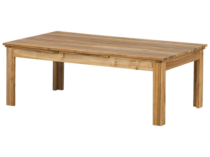 Beliani - PACIFIC - Loungeset voor 4 - Lichte houtkleur - Acaciahout