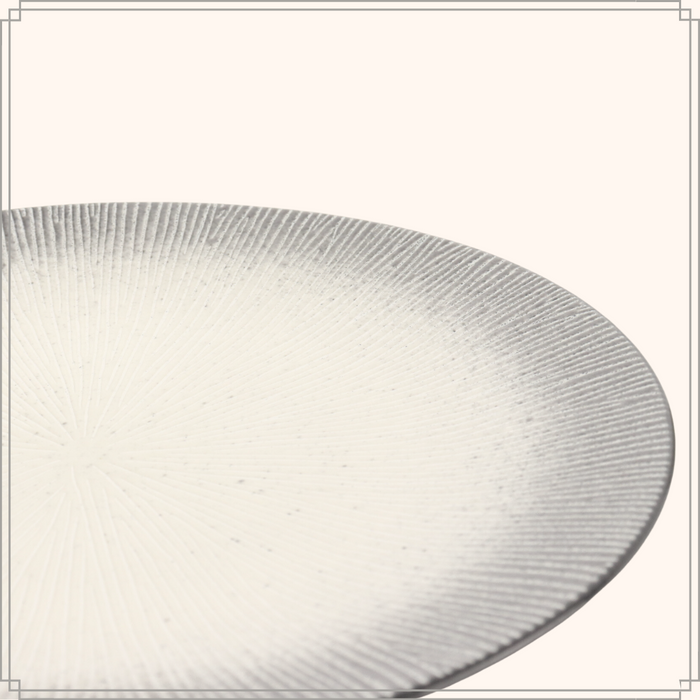 OTIX Diner Bordenset 6 Persoons Zwart Taupe 27cm Keramiek TULIP