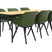 Hartman Sophie Studio Moss Green|Bella 220x95 cm. - 7-delige tuinset